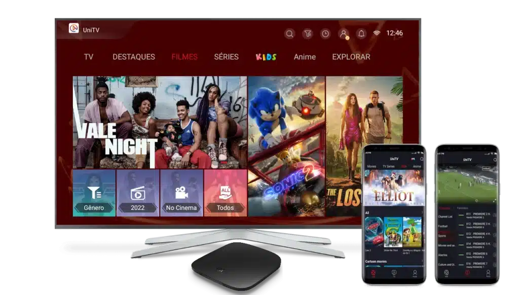 UNITV recarga e atendimento